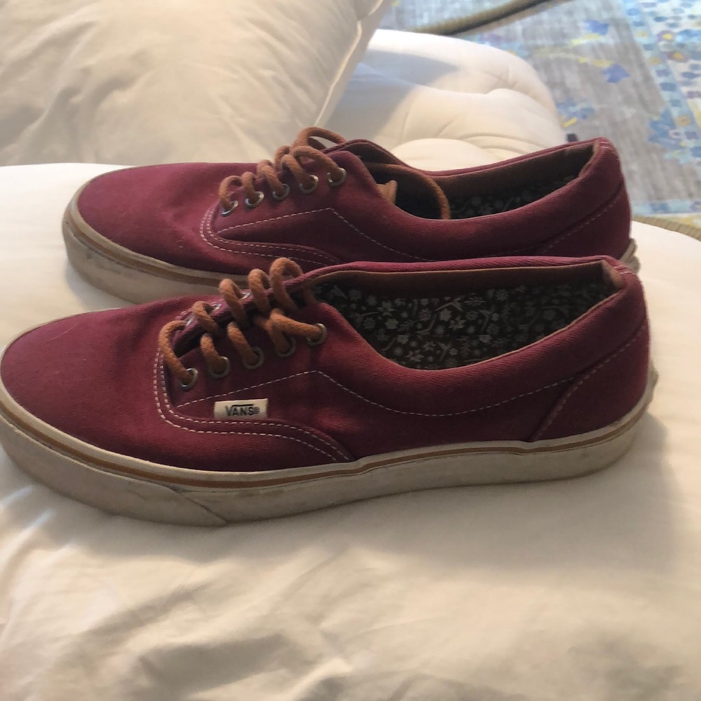 Maroon low vans